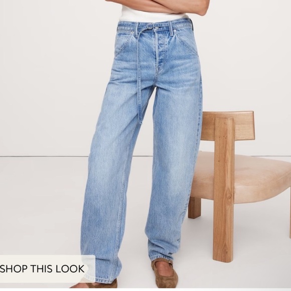 Banana Republic Denim - Banana Republic High- Rise Rigid Bow Jean